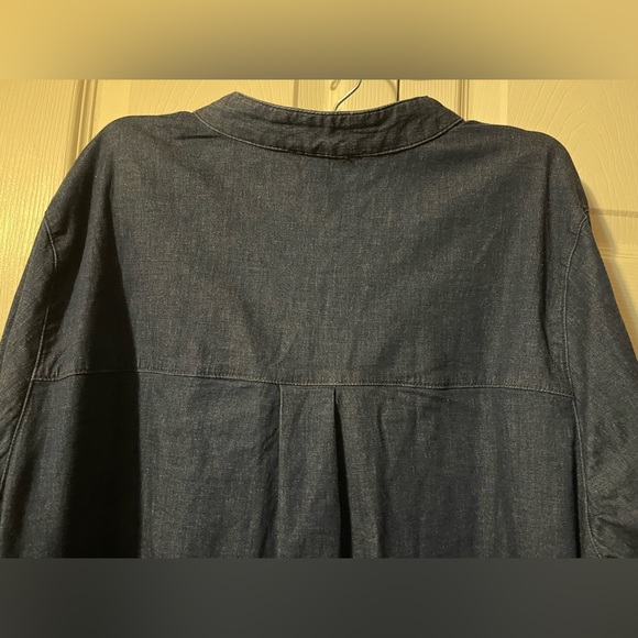 Universal Standard Denim Shirt Dress. Oversized Size Small - Picture 7 of 11